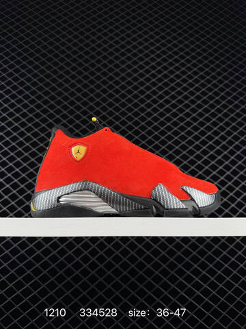 Jordan Air Jordan 14 Red Black Silver Yellow EU 36-47 Basketball Shoe - Unisex (BS-80084)