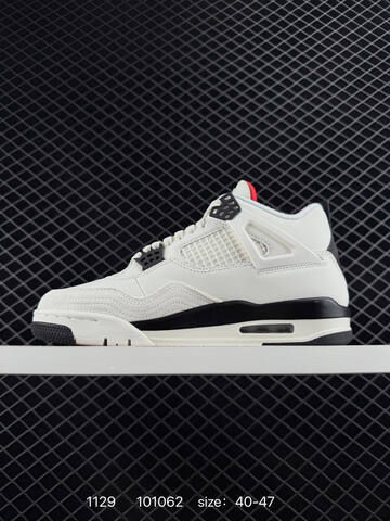 Jordan Air Jordan 4 Retro IM4002 100 Sail Black Red EU 40 47 Basketball Shoe EU 40-47 - Men's (BS-80158)