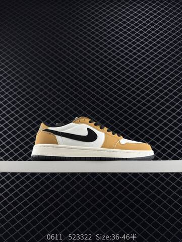 Jordan Air Jordan 1 Low White Wheat Black Sail EU 36-46 Sneaker - Unisex (BS-81225)