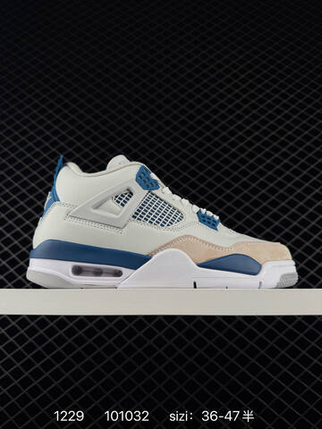 Jordan Air Jordan 4 Retro White Grey Black EU 36-47 Basketball Shoe - Unisex (BS-79951)