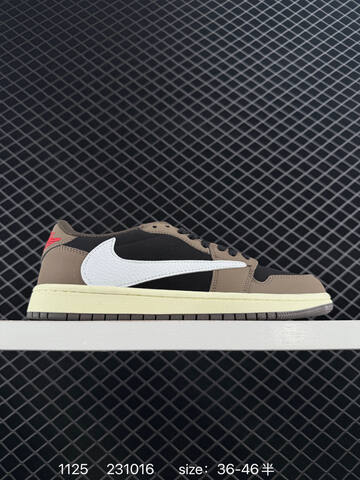 Jordan Air Jordan 1 Low Travis Scott DM7866-140 White Black Cream Blue EU 36-46 Sneaker - Unisex (BS-80194)