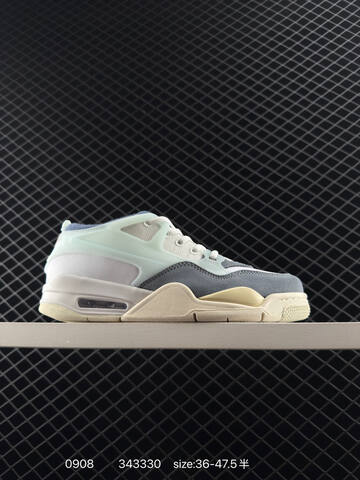 Jordan Air Jordan 4 RM White Gray Green Gum EU 36-47 5 Sneaker - Unisex (BS-80742)