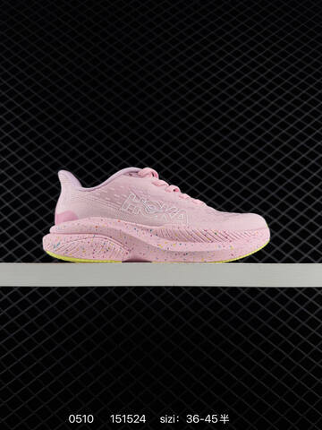 HOKA ONE ONE Mach 6 Light Pink Off White Black EU 36-45 Running Shoe Running Sneakers - Unisex (BS-86233)