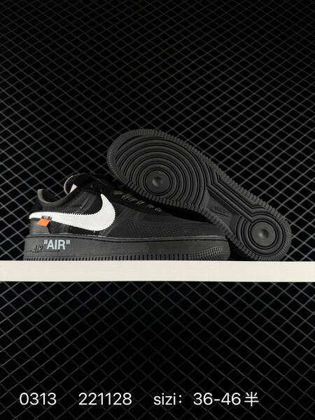 Nike Air Force 1 Low Off-White Volt Black and Black White EU 36-46 5 lifestyle