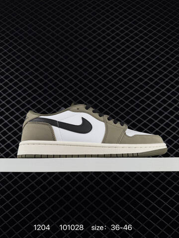 Jordan Air Jordan 1 Retro Low OG White Olive Black Sail EU 36-46 Sneaker - Unisex (BS-80116)