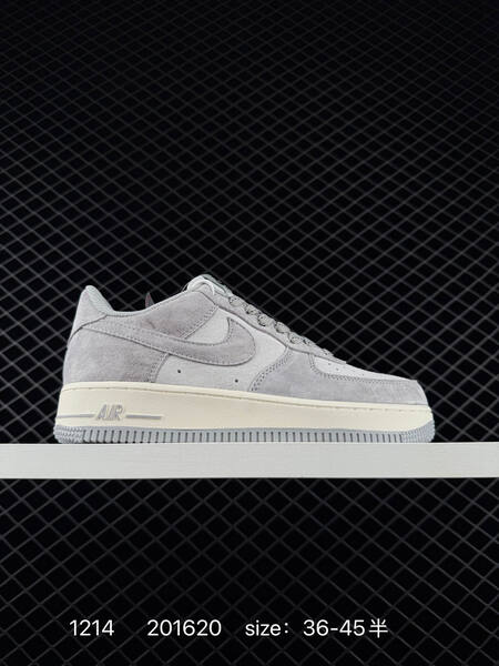 Nike Air Force 1 Low 07 black white gray with red accents EU 36-45 casual lifestyle