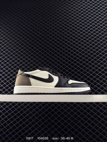 Jordan Air Jordan 1 Low White Yellow Black EU 36-46 Sneaker - Unisex (BS-80691)