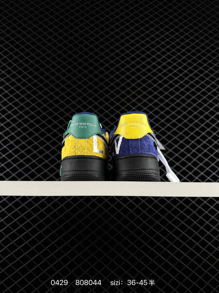Nike Air Force 1 black silver yellow blue green 36-45 lifestyle