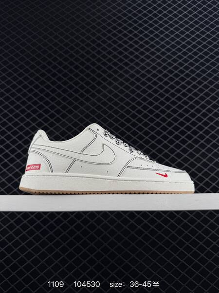 Nike Court Vision Low Sail Black Red Gum EU 36-45 casual lifestyle