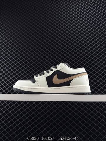Jordan Air Jordan 1 Low Off White Black Light Brown EU 36-46 Sneaker - Unisex (BS-81280)