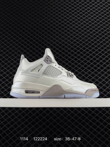 Jordan Air Jordan 4 Retro HV4401-015 Light Silver Grey White EU 36-47 Basketball Shoe - Unisex (BS-80280)