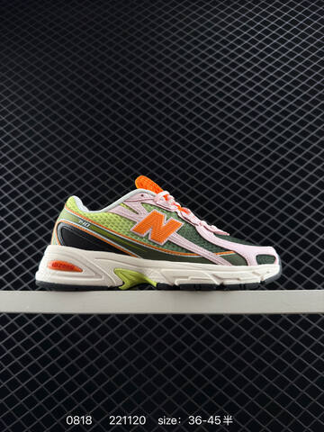 New Balance 740 purple orange teal yellow white gold blue