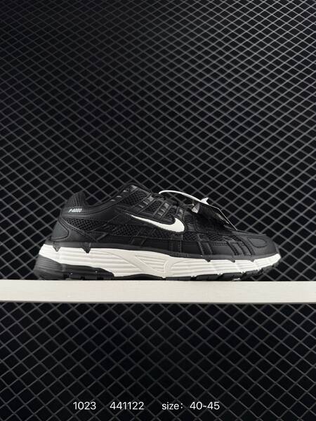 Nike P-6000 Black White and White Black EU 40-45 running lifestyle