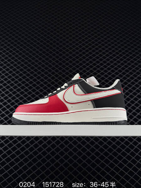 Nike Air Force 1 Low white black red 36-45 5 lifestyle
