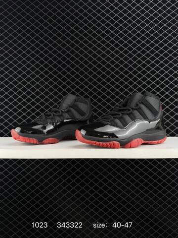 Jordan Air Jordan 11 Retro Black Red EU 40-47 Basketball Shoe - Men's (BS-80457)