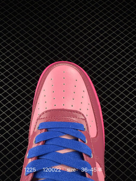 Nike Air Force 1 Low pink black with blue laces 36-45 5 lifestyle