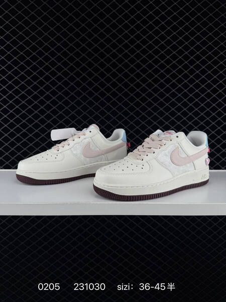 Nike Air Force 1 07 Low Sail Pink Light Blue Burgundy EU 36-45 5 lifestyle