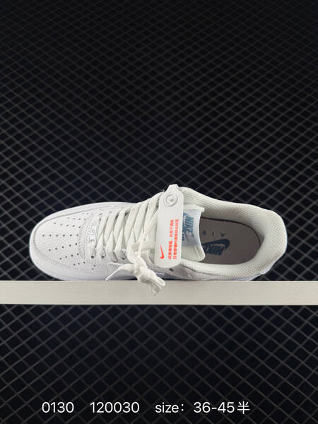 Nike Air Force 1 07 white with light blue accents 36-45 5 lifestyle