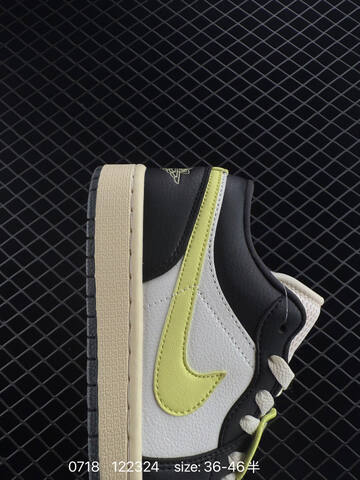 Jordan Air Jordan 1 Low 85 Fall League White Black Pale Yellow Neon Yellow EU 36-46 Sneaker - Unisex (BS-81046)