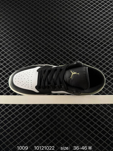 Jordan Air Jordan 1 Low 553558 113 Black Grey Pale Yellow EU 36-46 Sneaker - Unisex (BS-80561)