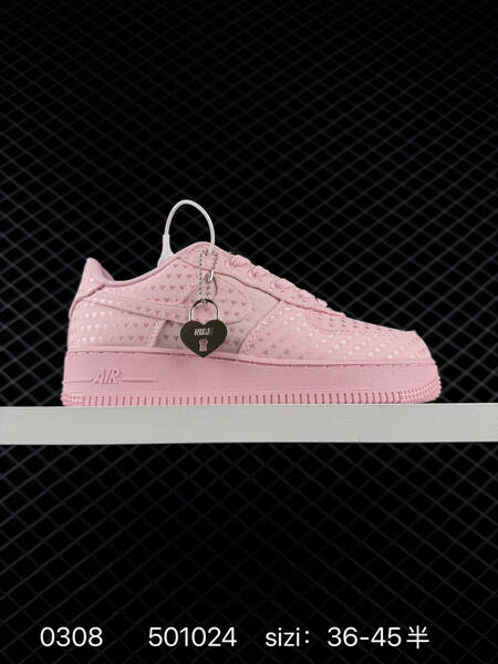 Nike Air Force 1 07 Pink White and Black EU 36-45 5 lifestyle