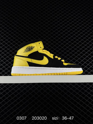 Jordan Air Jordan 1 Mid White Black EU 36-47 Basketball Shoe - Unisex (BS-79696)