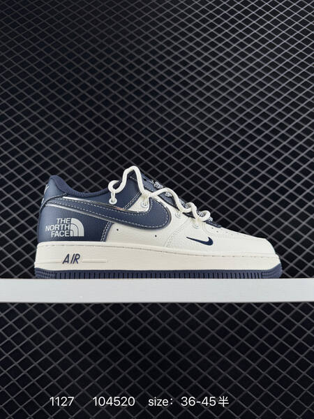 Nike Air Force 1 07 Low cream grey navy blue assorted EU 36-45 5 lifestyle