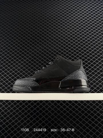 Jordan Air Jordan 3 Retro Black Dark Grey EU 36-47 Basketball Shoe - Unisex (BS-80320)