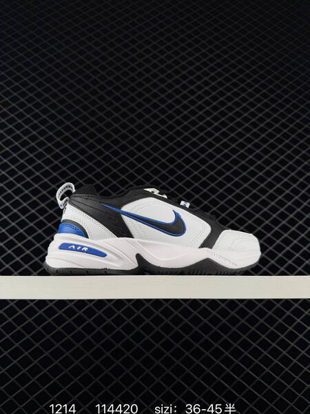 Nike Air Monarch IV White Black Blue EU 36-45 5 casual lifestyle