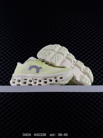 On Cloudmonster Pale Yellow Cream White EU 36-45 Running Shoe Running Sneakers - Unisex (BS-85336)
