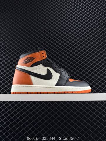 Jordan Air Jordan 1 Retro High OG DZ5485 008 Black White Orange EU 36-47 Basketball Shoe - Unisex (BS-81200)
