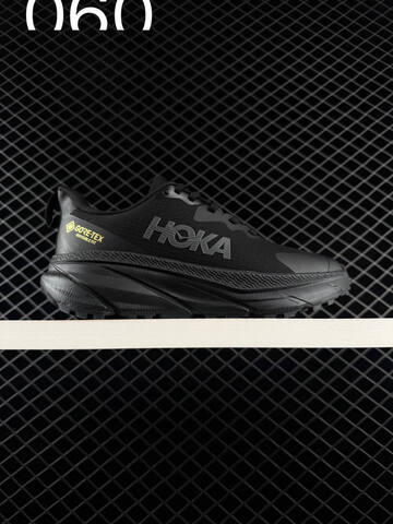 HOKA ONE ONE Challenger ATR 6 GTX Black Dark Grey Trail Shoe Trail Running Sneakers (BS-86211)