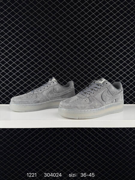 Nike Air Force 1 07 Grey suede Sail EU 36-45 lifestyle