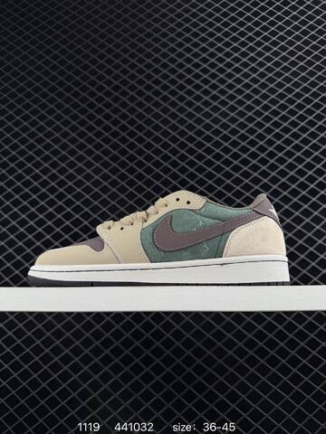 Jordan Air Jordan 1 Low OG SP Beige Green Brown White Black EU 36-45 Sneaker - Unisex (BS-80239)