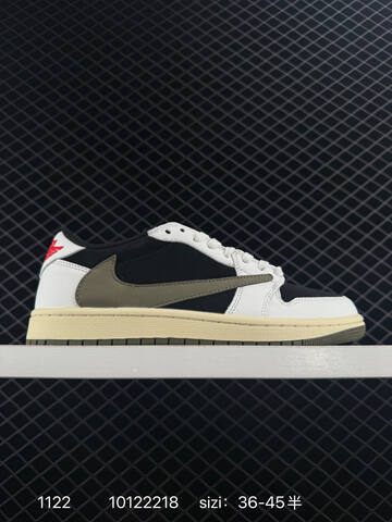 Jordan Air Jordan 1 Low Travis Scott Reverse Mocha White Brown Cream Black Red EU 36-45 Sneaker - Unisex (BS-80212)