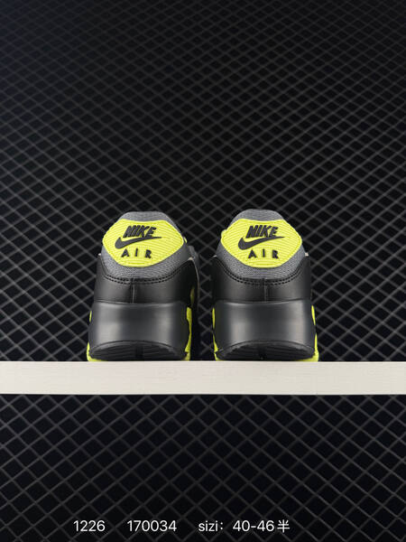 Nike Air Max 90 gray black neon yellow 40-46 running lifestyle
