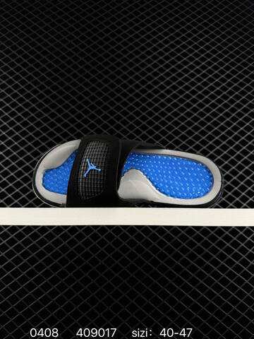Jordan Air Jordan 13 Slide Black Blue White EU 40-47 Slides - Men's (BS-79533)