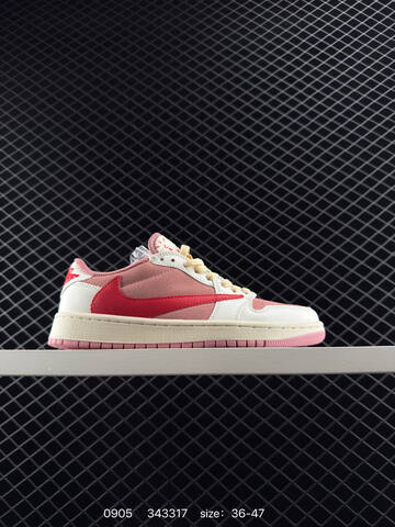 Jordan Air Jordan 1 Low Black Beige Red White EU 36-46 Sneaker - Unisex (BS-80762)