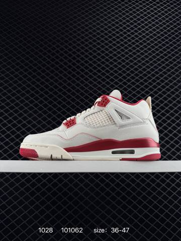 Jordan Air Jordan 4 Retro Off White Red EU 36-47 Basketball Shoe - Unisex (BS-80417)