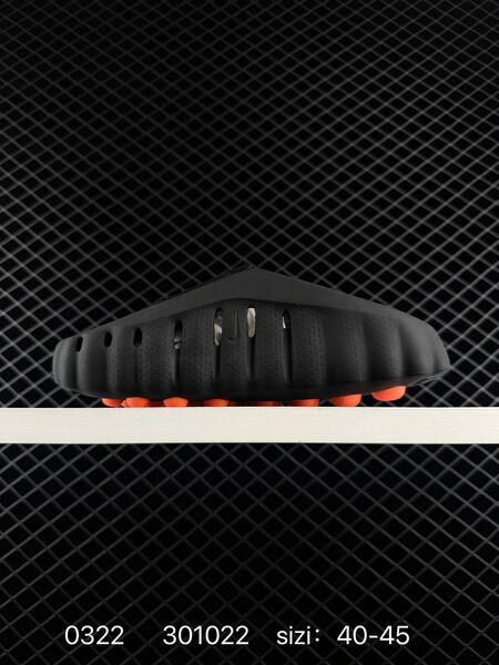 Nike Mind 001 Recovery Slide black with orange accents 40-45 casual lifestyle