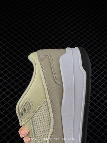 Jordan Air Jordan 4 Retro Cream Light Grey Pink White Black EU 36-47 Basketball Shoe - Unisex (BS-80006)