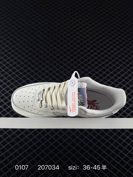 Nike Air Force 1 07 Low white cream with red accents 36-45 lifestyle