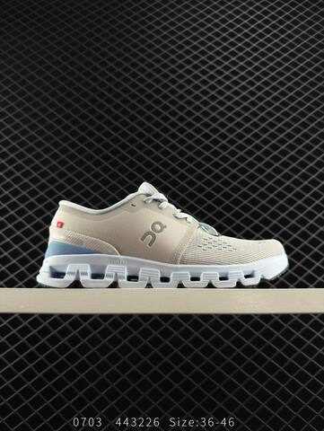 On Cloud X 4 Ivory Pale Pink Coral Black EU 36-46 Running Shoe Running Sneakers - Unisex (BS-85538)
