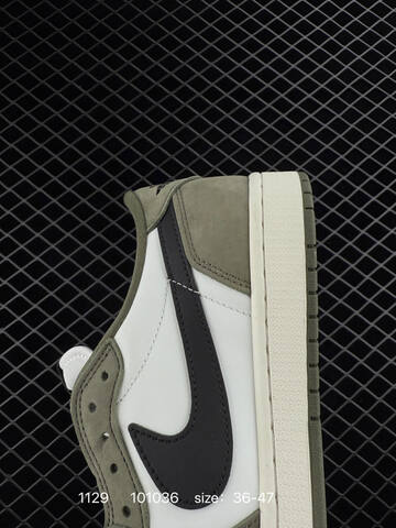 Jordan Air Jordan 1 Low White Olive Black Sail EU 36-47 Sneaker - Unisex (BS-80157)