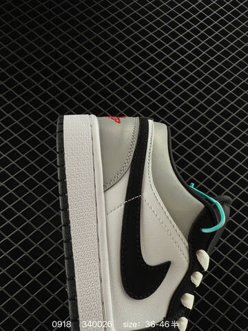 Jordan Air Jordan 1 Low HF3188-106 White Black Grey Red EU 36-46 Sneaker - Unisex (BS-80683)