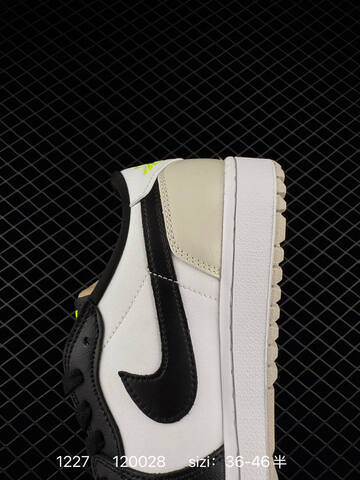 Jordan Air Jordan 1 Low DD9315-100 White Black Light Grey Neon Yellow EU 36-46 Sneaker - Unisex (BS-79975)