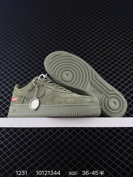 Nike Air Force 1 07 Low olive green suede EU 36-45 lifestyle