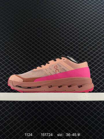 On Running Cloudultra Pro Peach Pink Black Rose EU 36-45 Trail Shoe Trail Running Sneakers - Unisex (BS-85456)