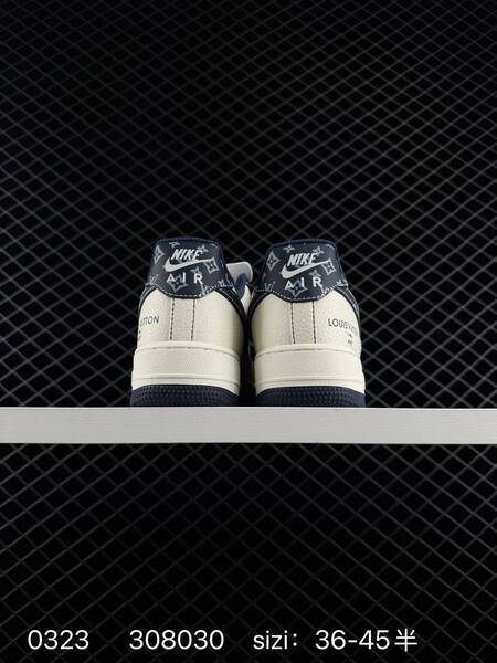 Nike Air Force 1 Low white navy monogram 36-45 lifestyle