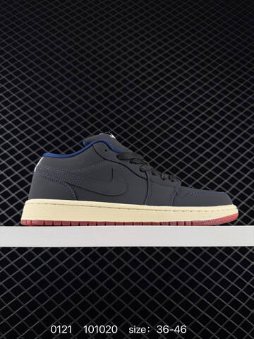Jordan Air Jordan 1 Low DV1759-448 Dark Navy Pale Cream Red Blue EU 36-46 Sneaker - Unisex (BS-79796)